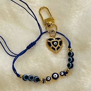 Evil🧿Eye bracelet & key charm